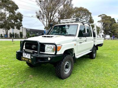 2018 TOYOTA LANDCRUISER WORKMATE (4x4) DOUBLE C/CHAS VDJ79R MY18 for sale in Outer East