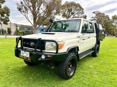 2015 TOYOTA LANDCRUISER WORKMATE (4x4) DOUBLE C/CHAS VDJ79R MY12 UPDATE for sale in Outer East