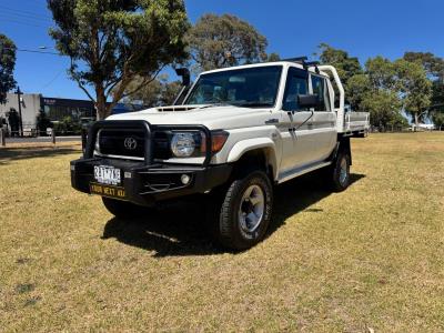 2020 TOYOTA LANDCRUISER WORKMATE (4x4) DOUBLE C/CHAS VDJ79R MY18 for sale in Outer East