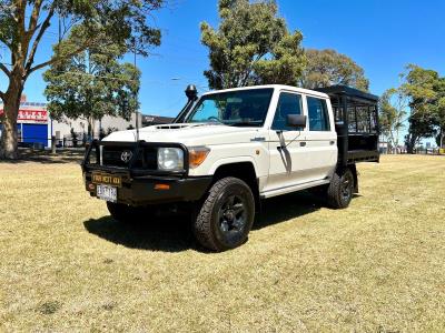 2018 TOYOTA LANDCRUISER WORKMATE (4x4) DOUBLE C/CHAS VDJ79R MY18 for sale in Outer East