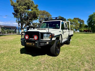 2019 TOYOTA LANDCRUISER WORKMATE (4x4) DOUBLE C/CHAS VDJ79R MY18 for sale in Outer East