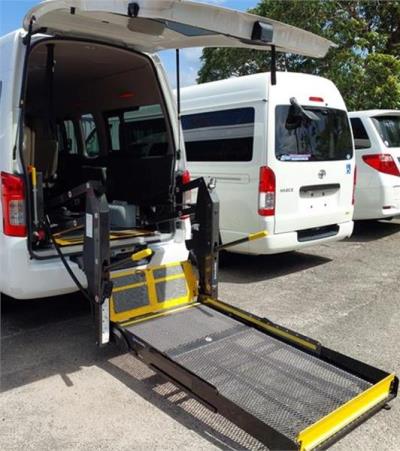 2014 TOYOTA HIACE 2.7L PETROL WELCAB VAN, 400kgs LIFT CAPACITY 4WD SLWB TRH228 for sale in Brisbane West