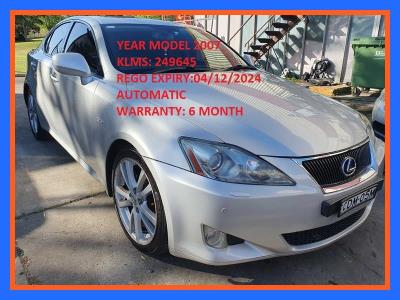 2007 LEXUS IS250 SPORTS 4D SEDAN GSE20R for sale in Inner South West