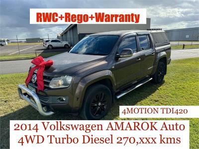 2014 VOLKSWAGEN AMAROK TDI420 (4x4) DUAL CAB UTILITY 2H MY14 for sale in Brisbane South