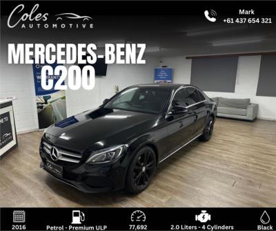 2016 Mercedes-Benz C-Class C200 Sedan W205 807MY for sale in Hendon