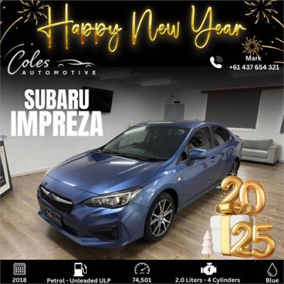 2018 Subaru Impreza 2.0i Sedan G5 MY18 for sale in Beverley