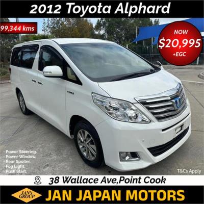 2012 Toyota Alphard Van ANH20 for sale in Point Cook